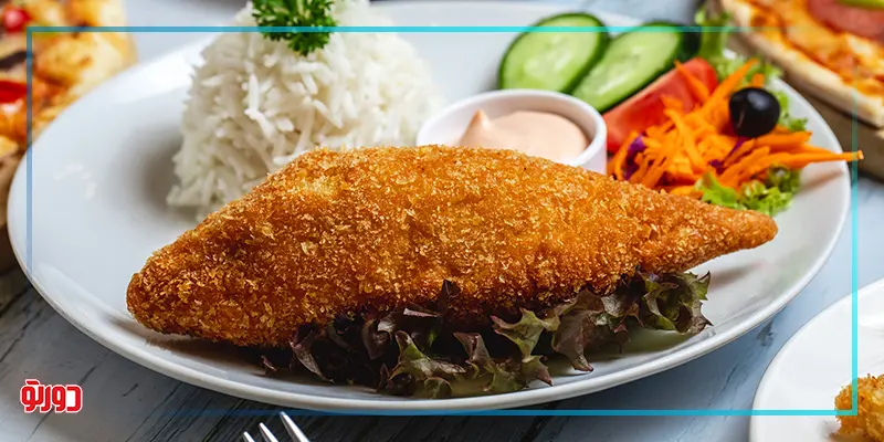 مرغ سوخاری با برنج (آمریکا)
